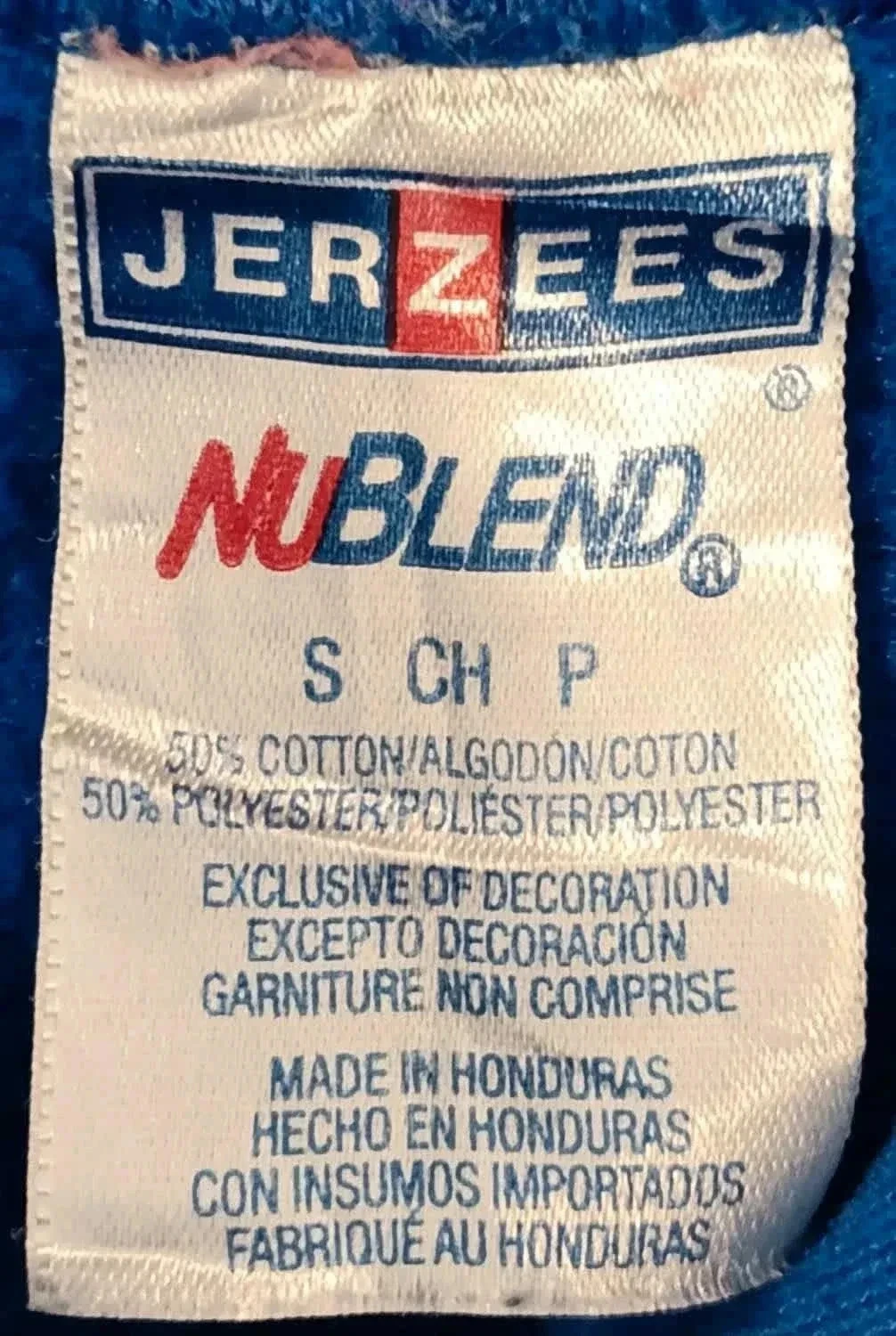 Sudadera con capucha azul Jerzees NuBlend Talla S – photo 7